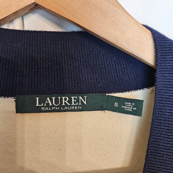 Lauren Ralph Lauren Women's V-Neck Pullover Preppy Tennis Sweater Size 6 - Picture 4 of 12